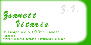 zsanett vitaris business card